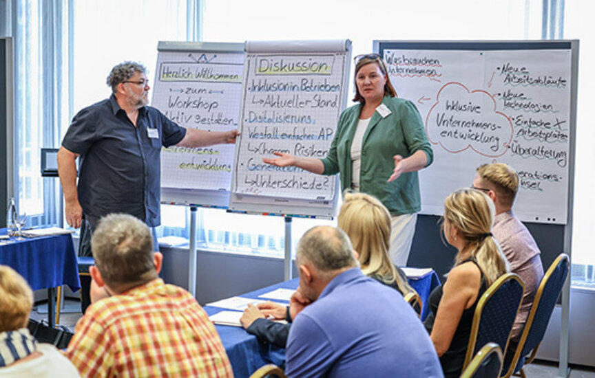 3. Zukunftswerkstatt der BIH in Leipzig: Foto vom Workshop "Aktiv gestalten durch Unternehmensentwicklung"