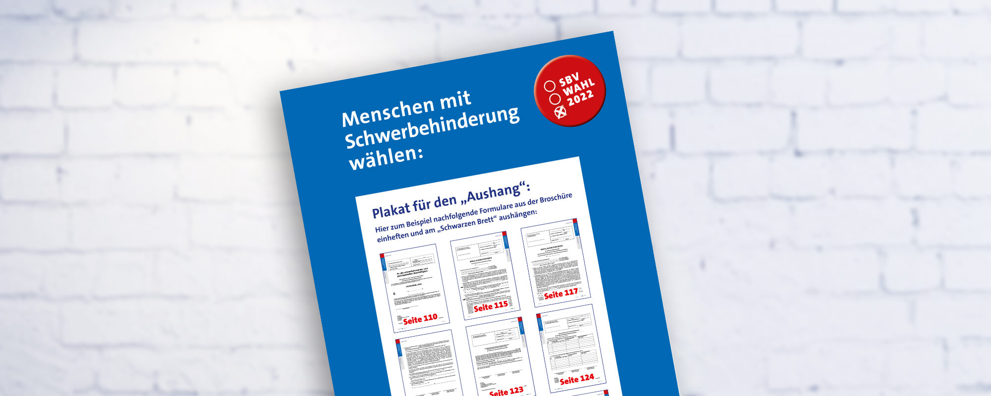 Das SBV Wahlplakat des Jahres 2022
