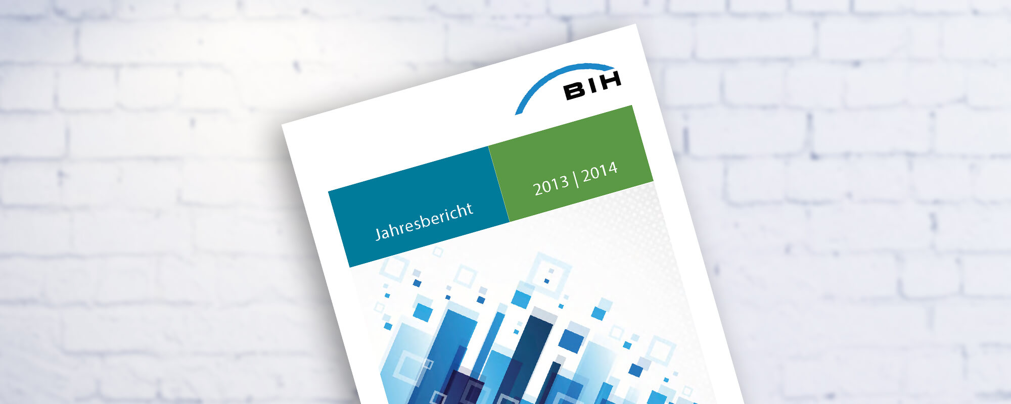 Cover des BIH-Jahresberichtes 2013-14. 