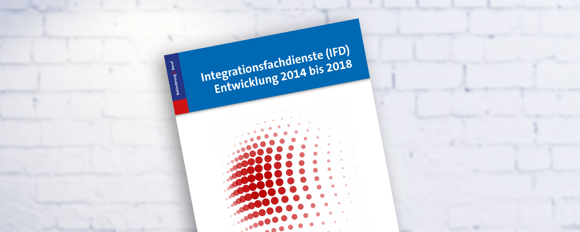 Cover der BIH-Publikation zum Thema Integrationsfachdienste. 