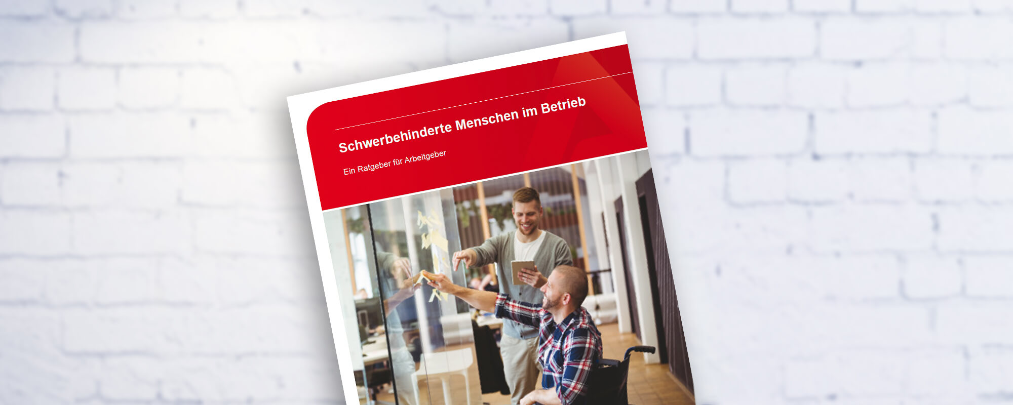 Cover der Publikation "Schwerbehinderte Menschen im Betrieb". 