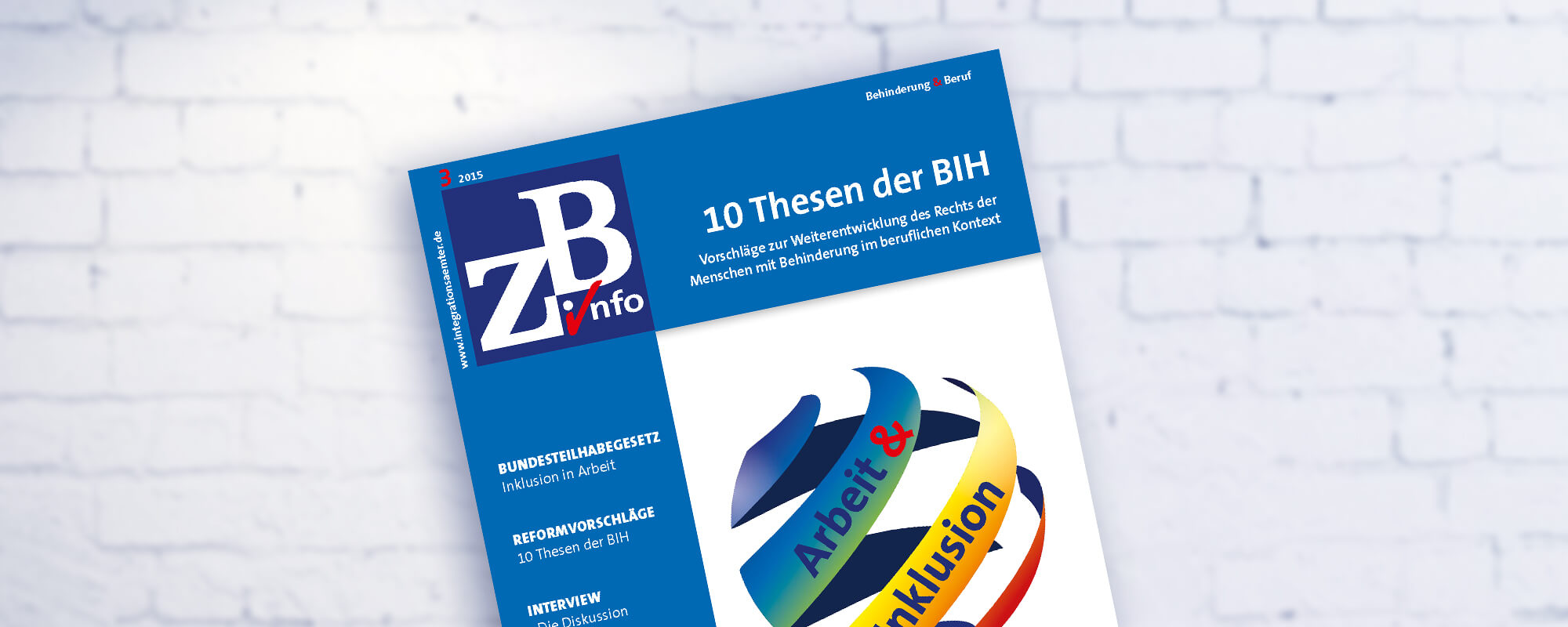 Cover der ZB Info zum Thema 10 Thesen der BIH. 
