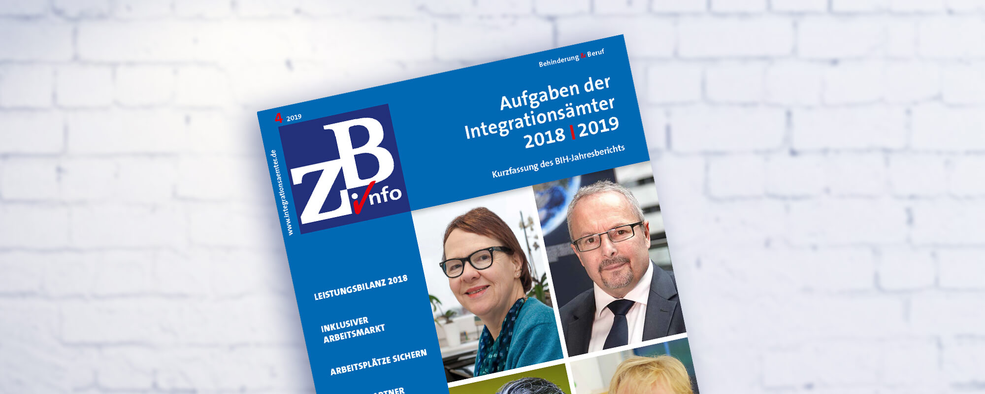Cover der ZB Info zum Thema Aufgaben der Integrationsämter. 