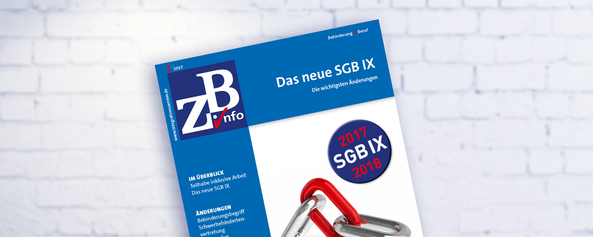 Cover der ZB Info zum Thema Das neue SGB IX. 