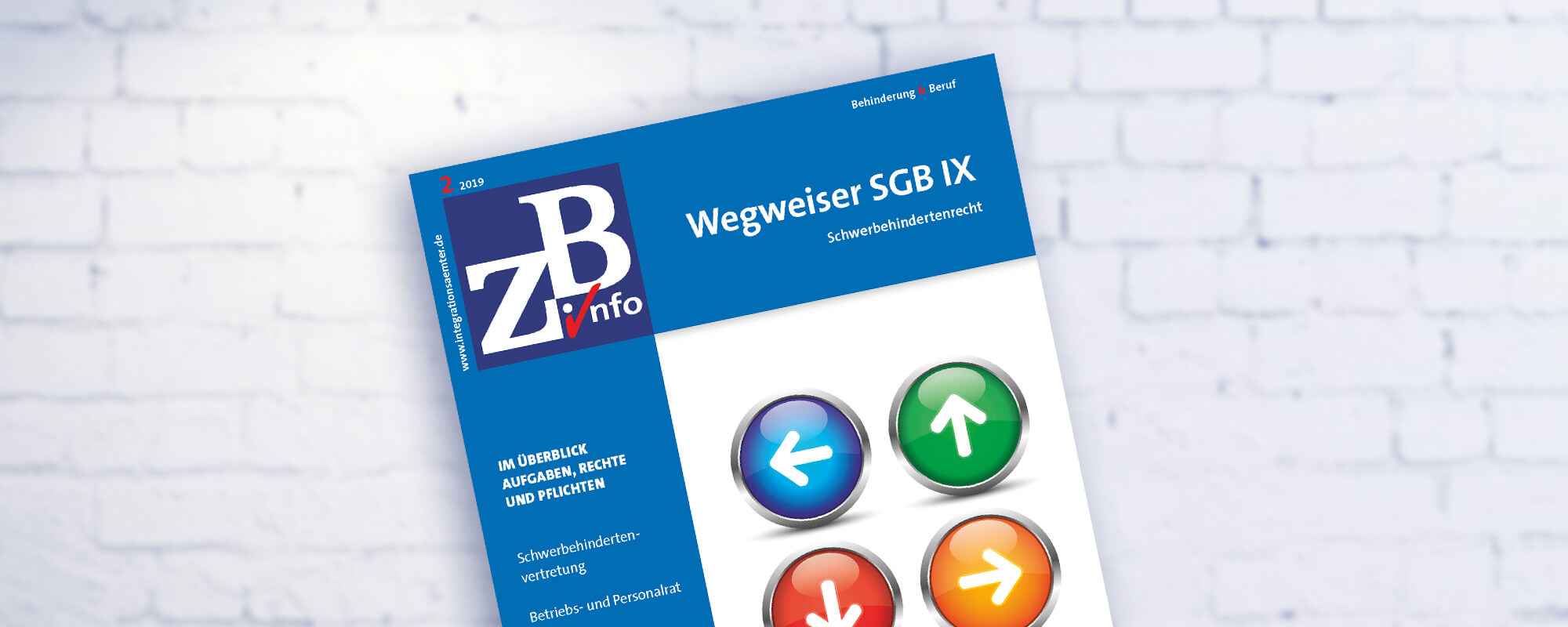 Cover der ZB Info zum Thema Wegweiser SGB IX. 