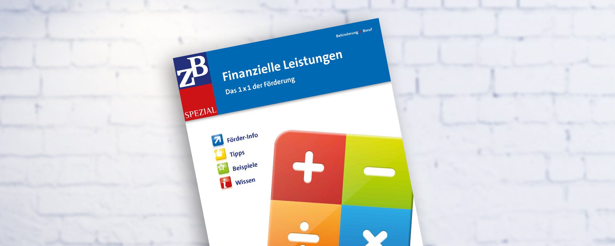 Cover der ZB Spezial zum Thema Finanzielle Leistungen. 
