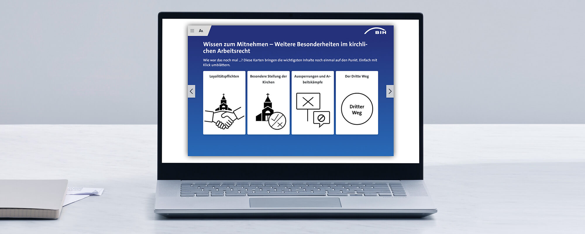 BIH-Akademie: Neue Selbstlernkurse „Kirchliches Arbeitsrecht und SGB IX“ | © Stock 4you/Shutterstock / © BIH Schmuckbild