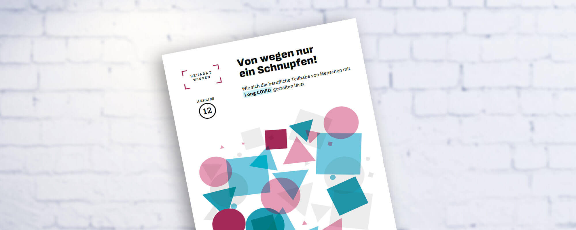 Ausgabe 12 Rehadat Von wegen nur ein Schnupfen!