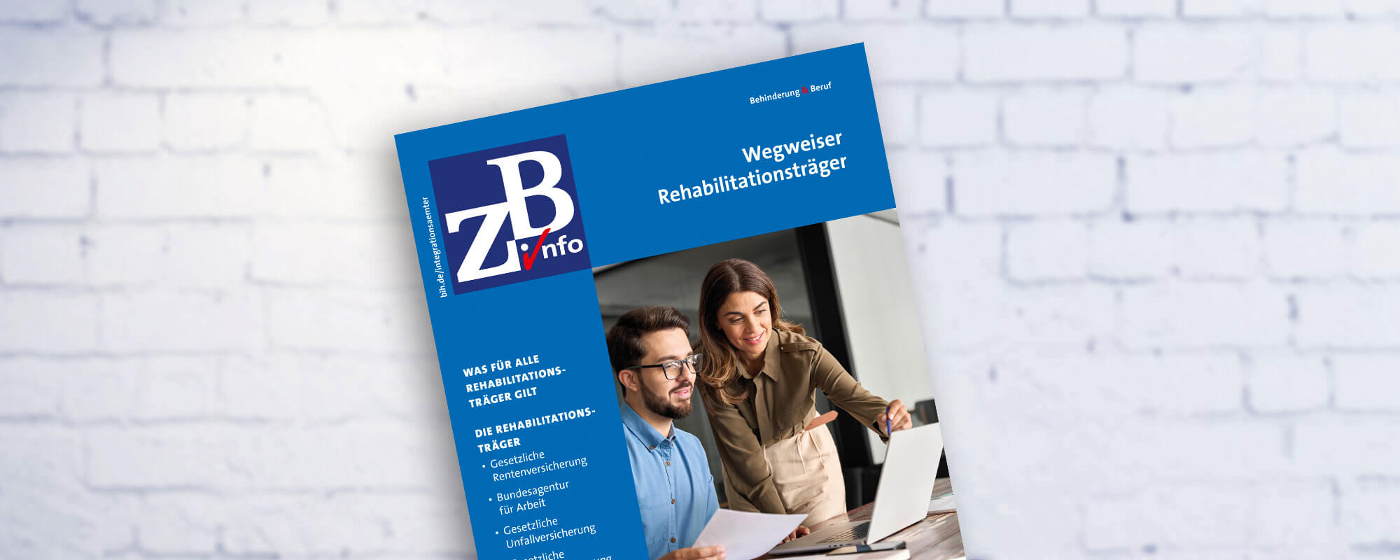 Cover der BIH zum Thema Wegweiser Rehabilitation