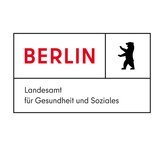 Das Logo be Berlin Landesamt für Gesundheit und soziales
