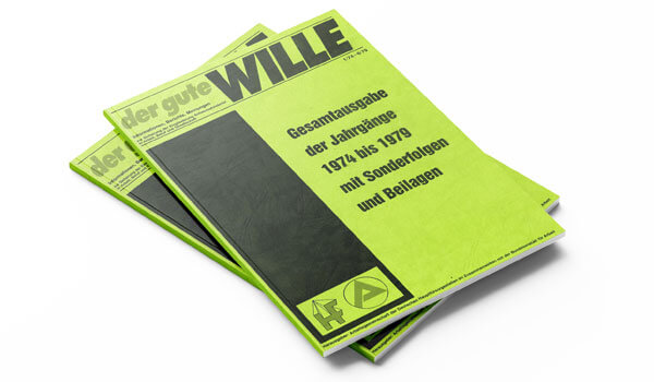Zwei Exemplare des Magazins WILLE liegen übereinander.