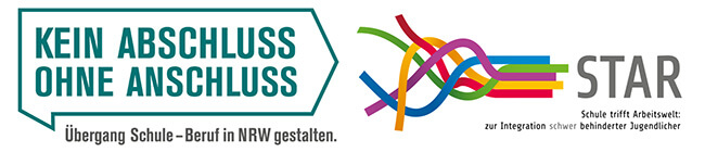 Logo der Programme Kein Abschluss ohne Anschluss und Kein Abschluss ohne Anschluss Star. 