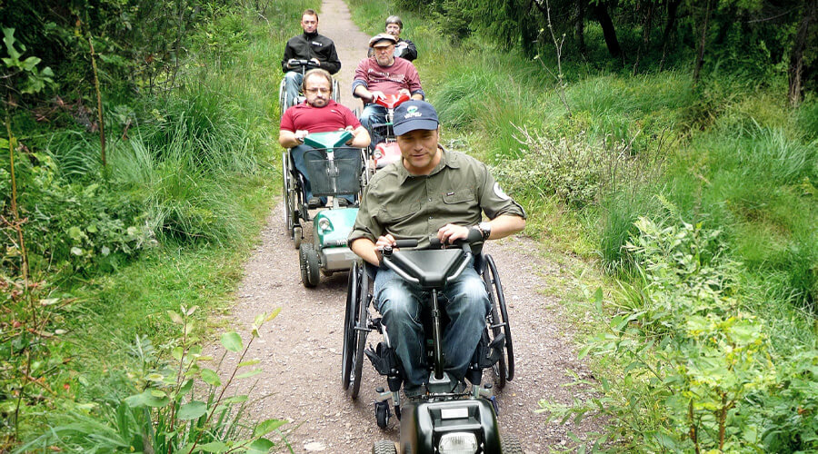 Die Gruppe im Gelände