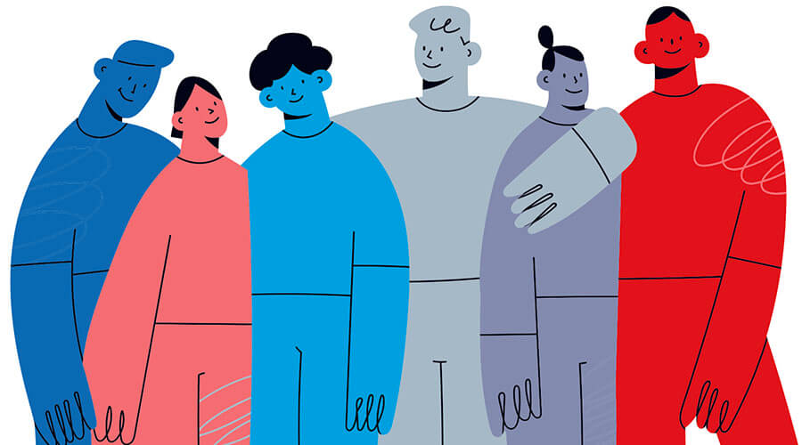 Personenicon | @CWH Ein Icon das Illustrierte Personensilhouetten zeigt.