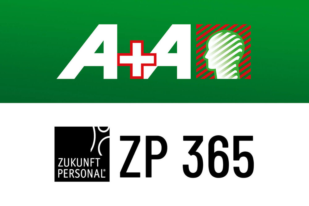 Logo der Messe A+A